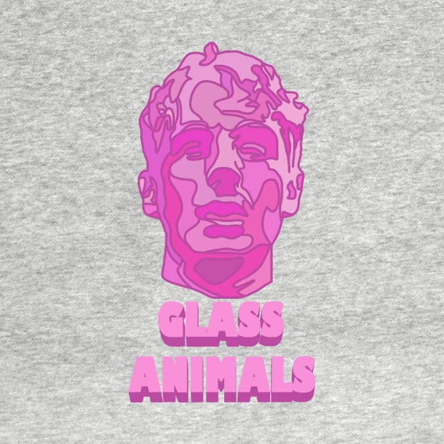 Glass Animals Raspberry Soda (Head and Logo) by SpareFilm